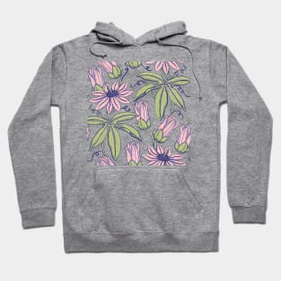 Pink floral design Hoodie